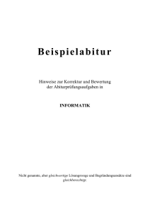 Beispielabitur - von M. Schwendke