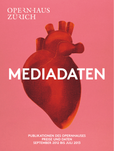 mediadaten - Opernhaus Zürich