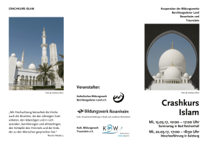 Crashkurs Islam - Katholisches Bildungswerk BGL