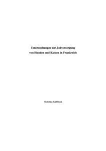 Untersuchungen zur Jodversorgung von Hunden und Katzen in