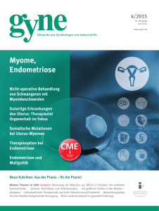 Myome, Endometriose