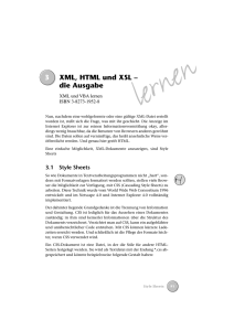3 XML, HTML und XSL – die Ausgabe