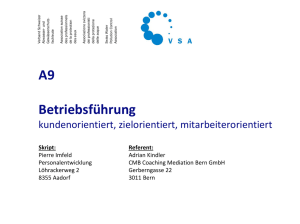 A9 Betriebsführung