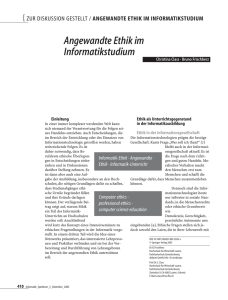 Angewandte Ethik im Informatikstudium