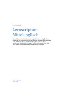 Lernscriptum Mittelenglisch