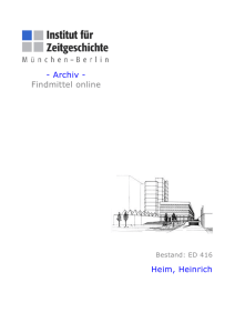 Heim - Institut für Zeitgeschichte