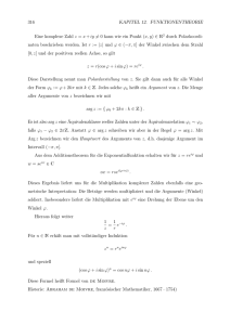 Polardarstellung komplexer Zahlen