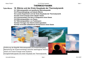 Thermodynamik (1. Hauptsatz)