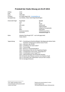 Protokoll der StuKo-Sitzung am 01.07.2015