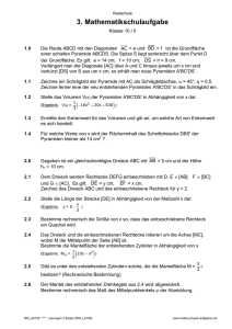 alle 3. Schulaufgaben Klasse 10 II+III