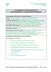 Artikelversand - Geometrische Körper