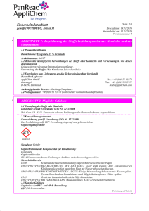 Sicherheitsdatenblatt