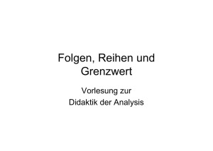 Folgen, Reihen und Grenzwert