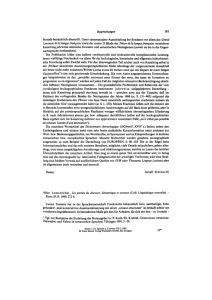 Rezension von: Alain Lemaréchal: Les parties du discours: Paris