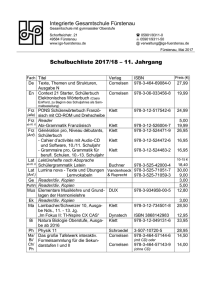 Integrierte Gesamtschule Fürstenau Schulbuchliste