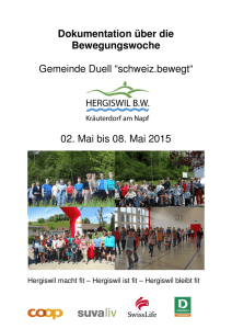 Dokumentation Bewegungswoche - Gemeinde Hergiswil bei Willisau