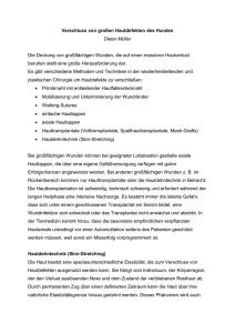 Verschluss von großen Hautdefekten des Hundes Dieter Müller Die