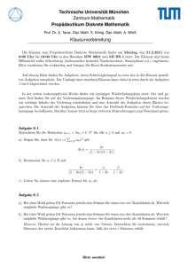 Klausurvorbereitung