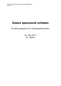 Essen spannend erleben