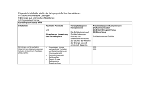 Folgende Inhaltsfelder sind in der Jahrgangsstufe 9 zu thematisieren