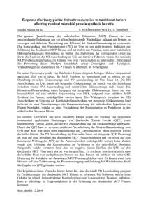 Response of urinary purine derivatives excretion to - Agrar-Uni-Kiel