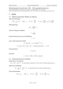 Experimentalphysik III