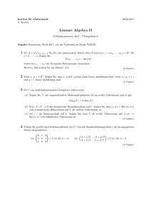 Übungsblatt 6 - Institut für Mathematik