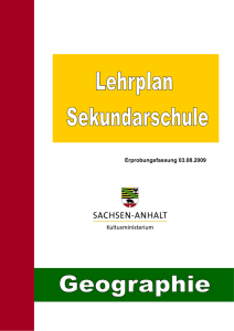 Geographie - Bildungsserver Sachsen