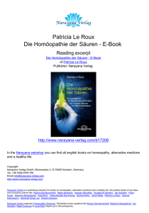 Patricia Le Roux Die Homöopathie der Säuren - E-Book
