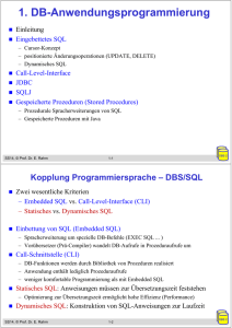 1. DB-Anwendungsprogrammierung - Abteilung Datenbanken Leipzig