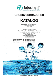 katalog - Fabachem