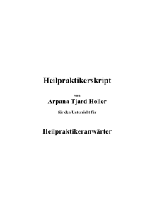 Heilpraktikerskript - Copyright Holler Heilpraktiker