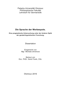 Die Sprache der Werbespots.