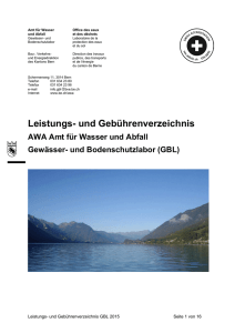 Gewässer-und Bodenschutzlabor des Kantons Bern