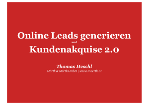 Online Lead Generierung - Online Marketing Impulse