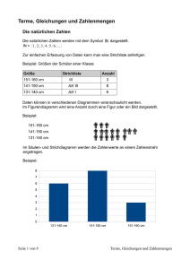 Terme, Gleichungen und Zahlenmengen - Luitpold