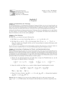 Blatt 8 - Fachbereich Mathematik und Statistik