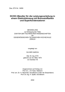 DC/DC-Wandler für die Leistungsverteilung in - ETH E