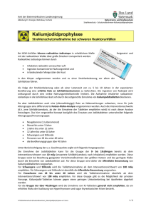 Kaliumjodidprophylaxe - Katastrophenschutz Steiermark