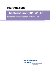 PROGRAMM Theatersaison 2016/2017
