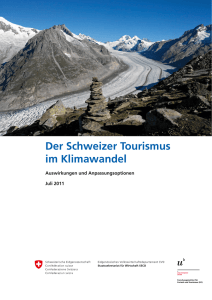 Der Schweizer Tourismus im Klimawandel