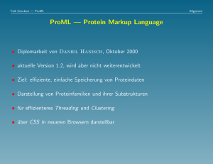 ProML — Protein Markup Language