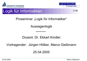 Logik für Informatiker