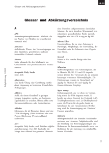 Glossar und Abkürzungsverzeichnis