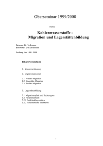 Migration und Lagerstättenbildung