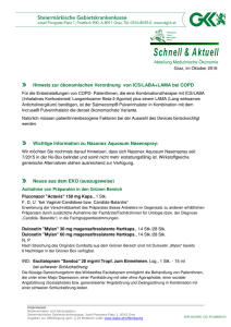 Hinweis zur &ouml;konomischen Verordnung von ICS/LABA+LAMA bei