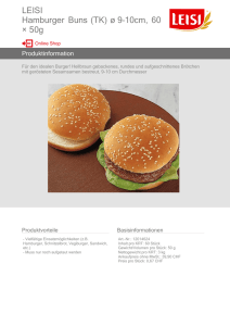 LEISI Hamburger Buns (TK) ø 9–10cm, 60 × 50g - frisco