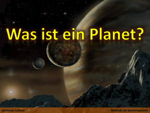 Johannes Leitner Rekorde im Sonnensystem