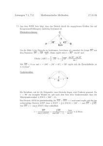 Lösungen 7.1, 7.2 Mathematische Methoden 17.11.04