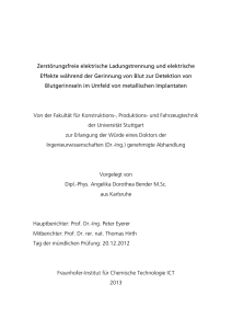 Zerstörungsfreie elektrische Ladungstrennung und elektrische